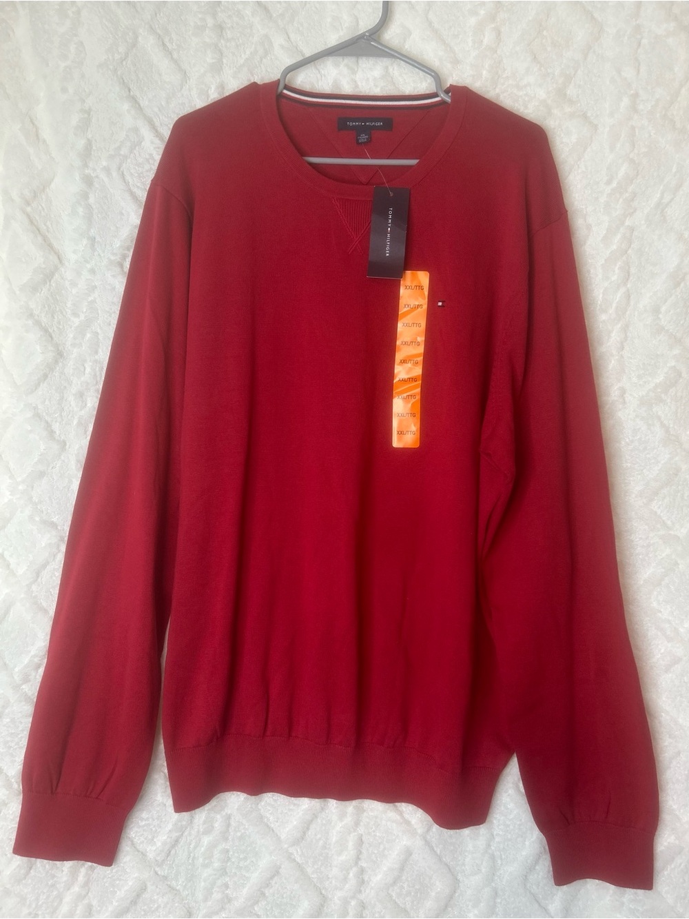 Tommy Hilfiger Men's Deep Red Crewneck Sweater